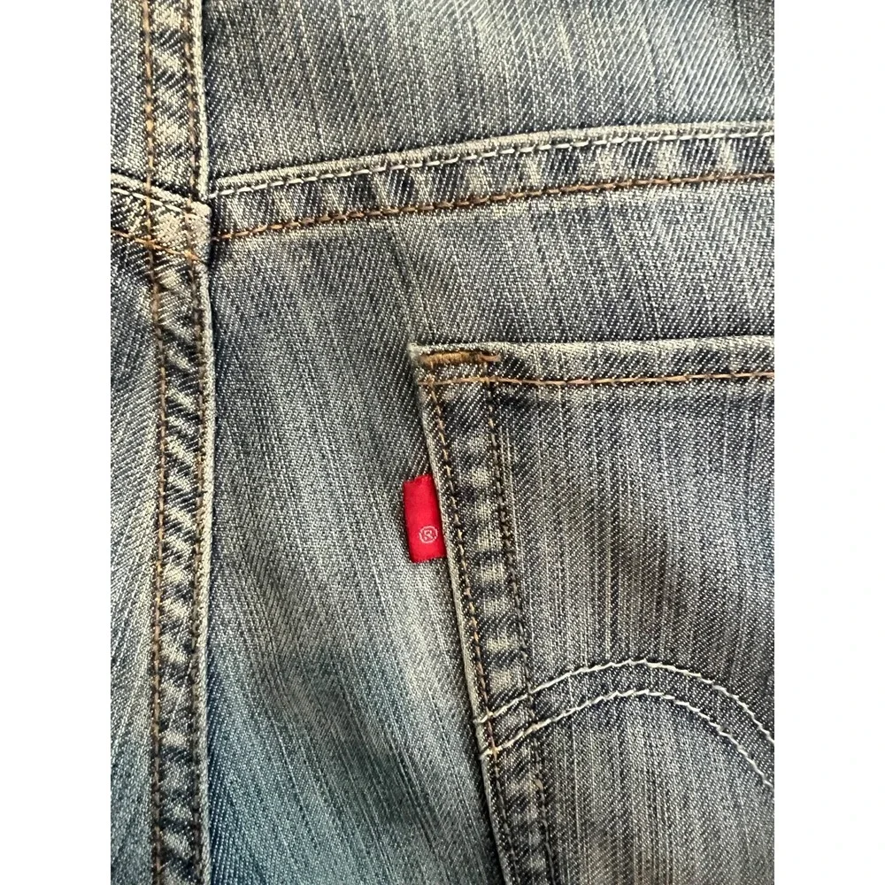 Levi's 511 Skinny Jeans Mens W33 L30 Blue Distressed Faded Wash Denim